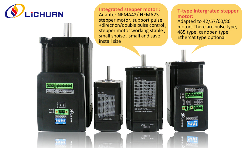 Motor stepper terintegrasi (Kombinasi sempurna antara motor stepper dan driver)