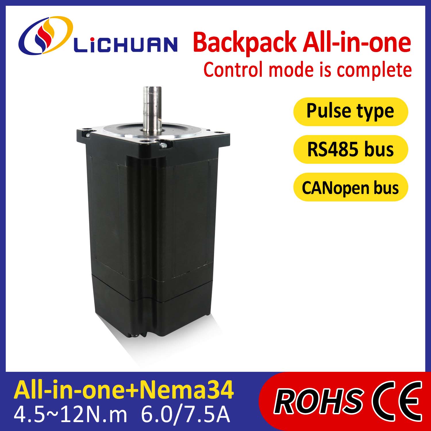 Jenis Ransel Nema34 Open Loop Tertutup Loop Motor Stepper Terpadu