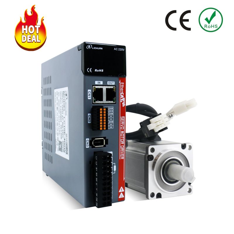 Motor Servo AC Ethercat 400W 3000rpm 1,27nm Kit